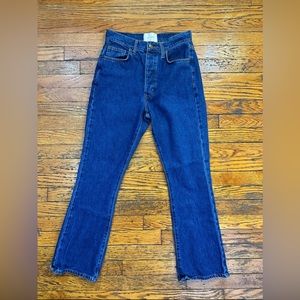 St. Agni flare bootcut ankle blue denim jeans